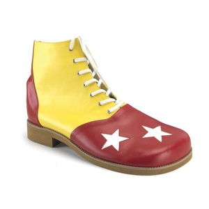 CLOWN-02 funtasma palhaço sapatos unissex e sapatos de circo amarelas