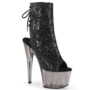 Cinza glitter 18 cm ADORE-1018GT botinha de saltos pole dance