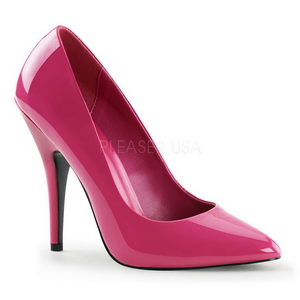 Fucsia Verniz 13 cm SEDUCE-420 Scarpin Saltos Altos para Homens