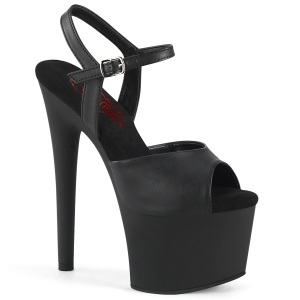 Imitação Couro 18 cm PASSION-709 saltos altos pleaser com plataforma