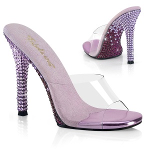 Lavanda 11,5 cm GALA-01DMM Mules de salto alto strass