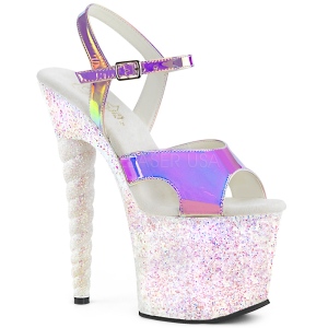 Opala 18 cm UNICORN-711LG sapatos de salto alto glitter