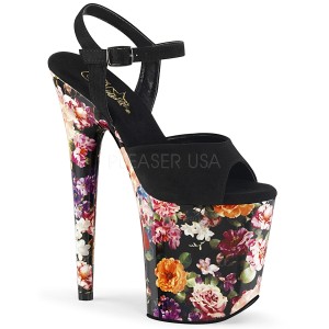Padrao de Floral 20 cm FLAMINGO-809WR Plataforma Salto Agulha