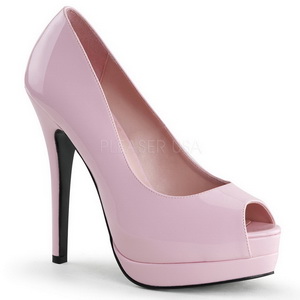 Pink Verniz 13,5 cm BELLA-12 Sapatos Scarpin Salto Agulha