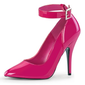 Pink Verniz 13 cm SEDUCE-431 Scarpin Saltos Altos para Homens