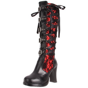 Preto 10 cm CRYPTO-106 botas de mulher plataforma góticos