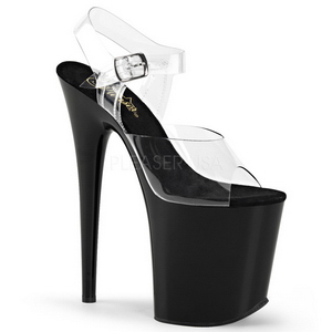 Preto 20 cm FLAMINGO-808 Plataforma Salto Agulha