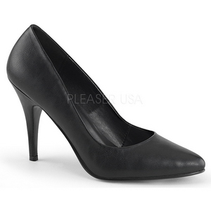 Preto Imitação de couro 10 cm VANITY-420 Scarpin Saltos Altos para Homens