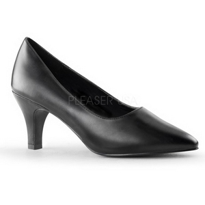 Preto Vegano 8 cm DIVINE-420W Scarpin Saltos Altos para Homens