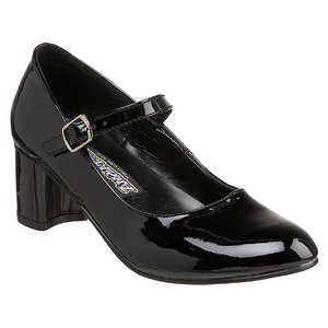 Preto Verniz 5 cm SCHOOLGIRL-50 classico calçados scarpini