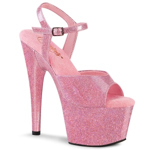 Rosa 18 cm ADORE-709GP glitter plataforma zapatos mulher