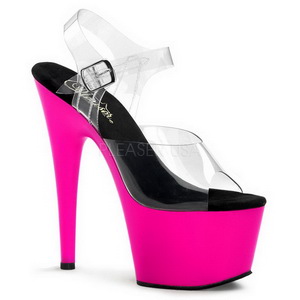 Rosa Neon 18 cm ADORE-708UV Saltos Altos Plataforma