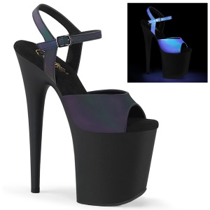 Salto alto reflexivo 20 cm FLAMINGO-809REFL plataforma zapatos mulher