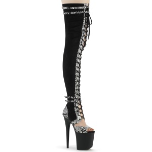 Vegan 20 cm FLAMINGO-3027SP Preto botas altas com salto alto