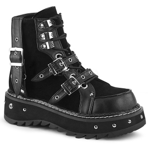 Vegan 3 cm LILITH-278 botinha demoniacult com plataforma