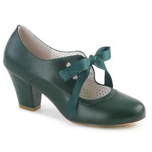 Verde 6,5 cm WIGGLE-32 retro vintage sapatos maryjane com salto grosso