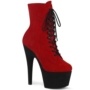 Vermelho Preto 18 cm ADORE-1020FSTT botinha de saltos pole dance
