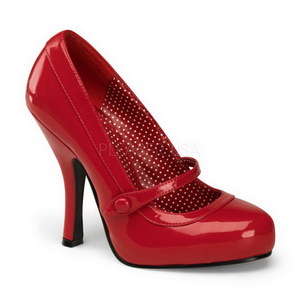 Vermelho Verniz 12 cm retro vintage CUTIEPIE-02 sapatos scarpin salto alto