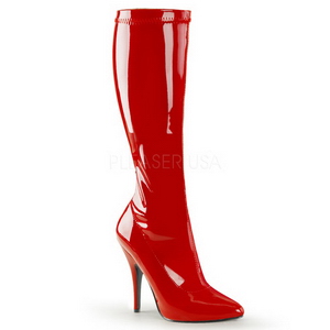 Vermelho Verniz 13 cm SEDUCE-2000 Botas Mulher para Homens