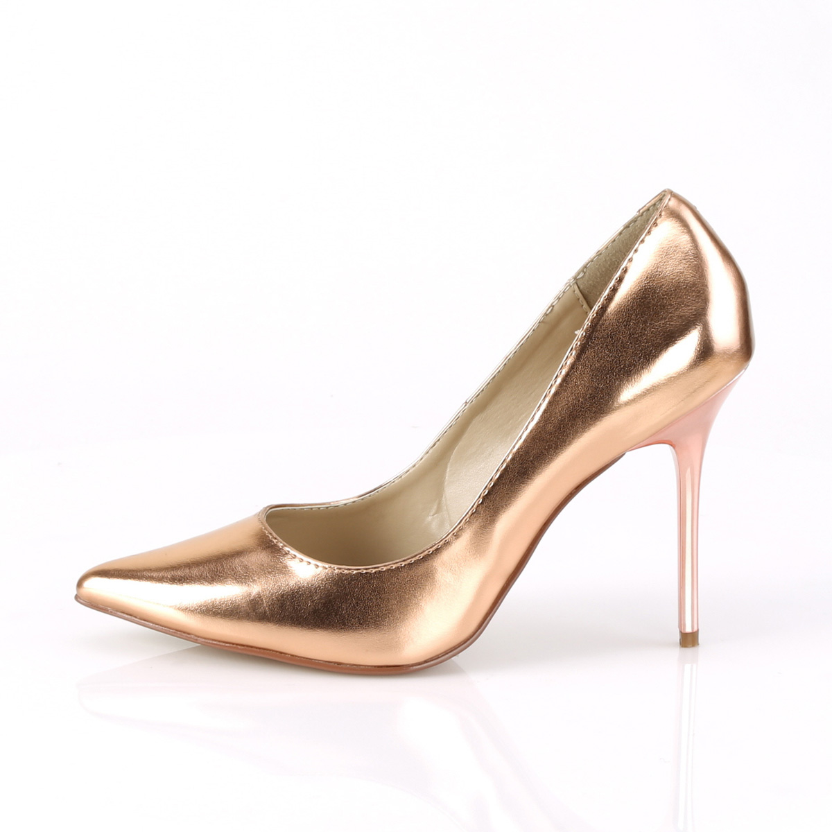 Ouro Rosa 10 cm CLASSIQUE-20 Sapatos Scarpin Salto Agulha