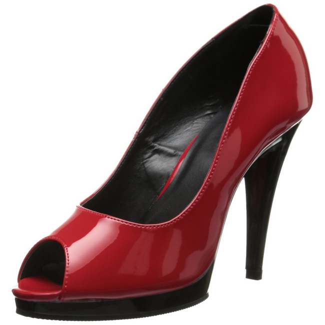 scarpin salto plataforma