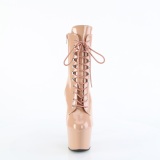 ADORE-1020 18 cm bota salto alto plataforma pleaser blush