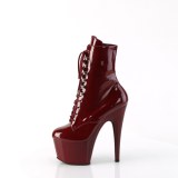 ADORE-1020 18 cm bota salto alto plataforma pleaser borgonha