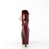 ADORE-1020 18 cm bota salto alto plataforma pleaser borgonha