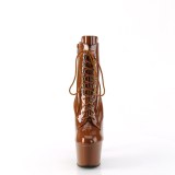 ADORE-1020 18 cm bota salto alto plataforma pleaser marrom