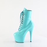ADORE-1020 18 cm bota salto alto plataforma pleaser turquesa