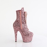 ADORE-1020GWR 18 cm bota salto alto plataforma pleaser glitter dourado