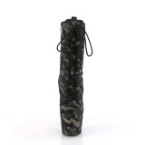 ADORE-1040CMD 18 cm bota salto alto plataforma pleaser camuflar
