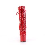 ADORE-1040WRHG - 18 cm plataforma botas saltos altos holograma vermelho