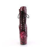 ADORE - 18 cm bota salto alto plataforma pleaser padrão de cobra pink