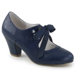 Azul 6,5 cm WIGGLE-32 retro vintage sapatos maryjane com salto grosso