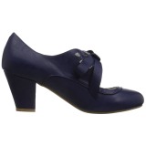 Azul 6,5 cm WIGGLE-32 retro vintage sapatos maryjane com salto grosso