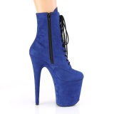 Azul faux suede 20 cm FLAMINGO-1020FS botinha pole dance