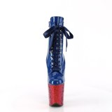 Azul glitter 20 cm FLAMINGO-1020HG botinha de saltos pole dance