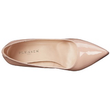 Bege Verniz 10 cm CLASSIQUE-20 Sapatos Scarpin Salto Agulha