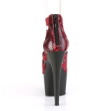 Borgonha banda elástica 18 cm ADORE-748SP sapatos pleaser femininos