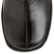 Botas pretas vinil 7,5 cm GOGO-300 botas de salto alto para homens