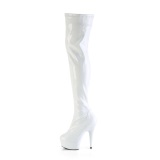 Branco 15 cm DELIGHT-3000HWR Holograma botas overknee de saltos pole dance