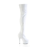 Branco 15 cm DELIGHT-3000HWR Holograma botas overknee de saltos pole dance