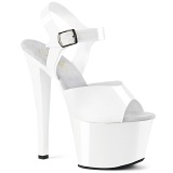 Branco 18 cm SKY-308N JELLY-LIKE stretch plataforma zapatos mulher