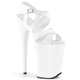 Branco 23 cm INFINITY-997 Plataforma Sapatos Salto Alto