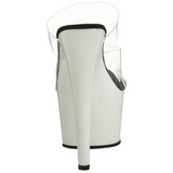 Branco Neon 18 cm ADORE-702UV Plataforma Tamancos Altos
