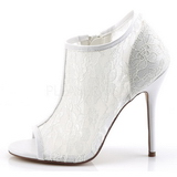 Branco Tecido 13 cm AMUSE-56 sapato scarpin para noite de gala