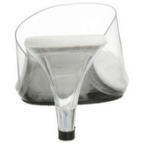 Branco Transparente 8 cm BELLE-301 Mules Saltos Altos