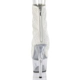 Branco Vegan 18 cm ADORE-1031GM Botas de tornozelo dedo aberto