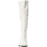 Branco Vegano 7,5 cm GOGO-300 Botas Mulher para Homens